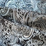 Brokaat Zwart / Zilver