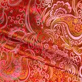 Brokaat Rood-Oranje / Goud