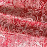 Brokaat Rood / Zilver