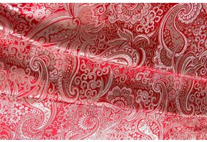 Brokaat Rood / Zilver