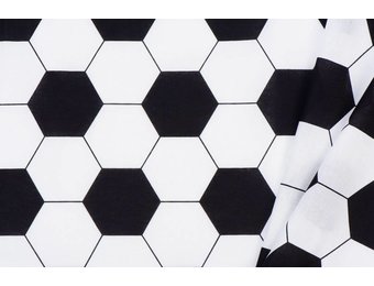 Voetbalstoffen Zwart-wit Voetbal