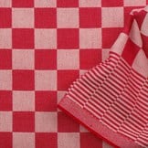 Dambont / Theedoeken Stof, Rood