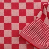 Dambont Theedoekenstof Rood – Stevige Katoenen Pompdoek