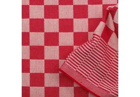 Dambont Theedoekenstof Rood