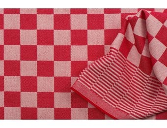 Dambont / Theedoeken Stof, Rood