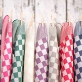 Dambont / Theedoeken Stof, Rood