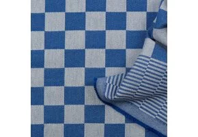 Dambont Theedoekenstof Blauw
