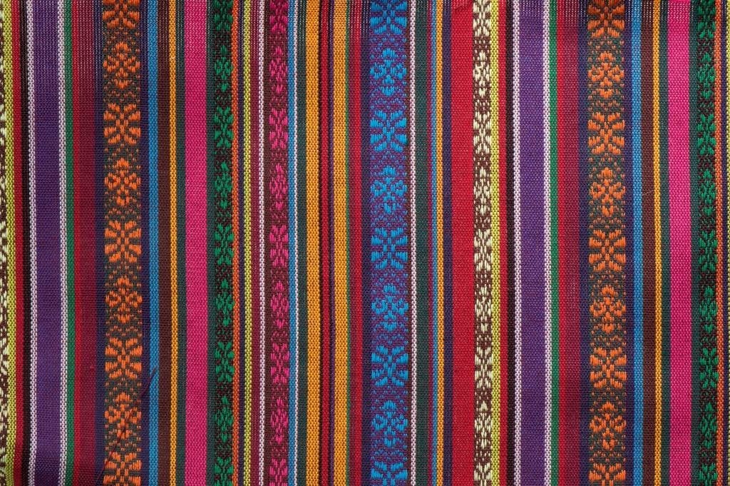 Geweven Mexicaanse Stof 14 – Kleurrijk, Stevig & Decoratief