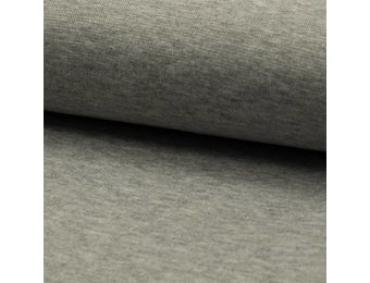 Boordstof fijn, grijs melange