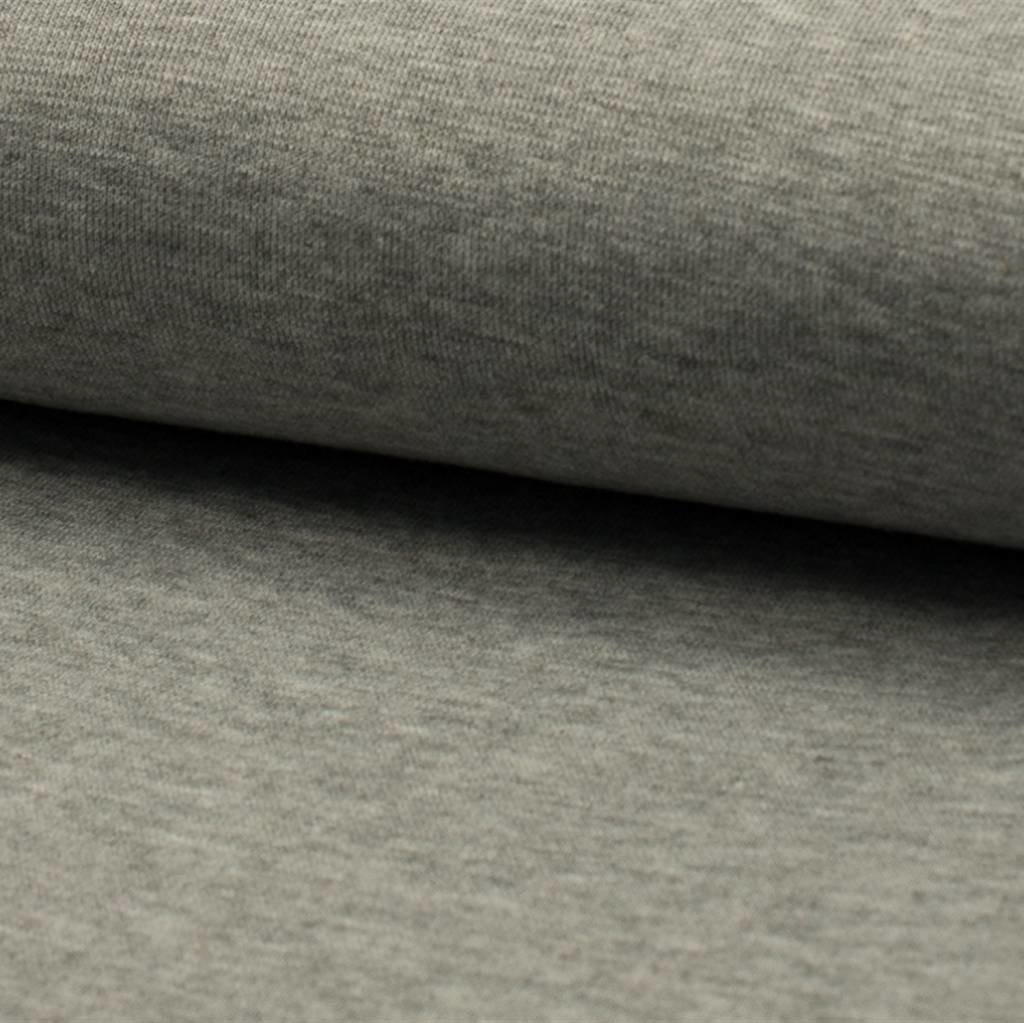 Boordstof fijn, grijs melange