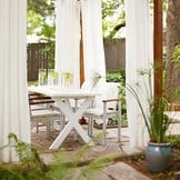 Outdoor Gordijnstof Diodes Off-White