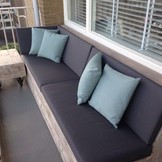 Outdoorstof Southend Antraciet - Waterafstotend | Stoffen Online