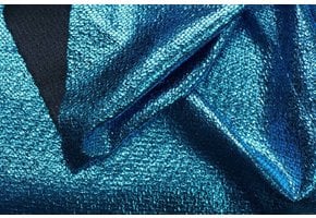 Lurex  Ruit Turquoise / Zwart