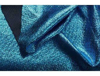 Lurex  Ruit Turquoise / Zwart