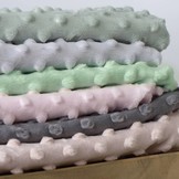 Minky Fleece Stof Poedergroen