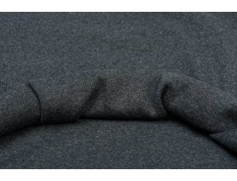 Boordstof Grof, Donkergrijs Melange