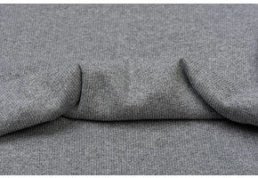 Boordstof Grof, Grijs Melange