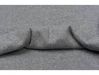 Boordstof Grof, Grijs Melange