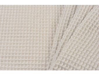 Wafel Katoen, Licht Beige
