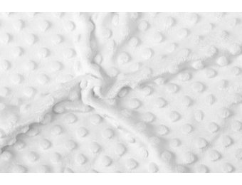 Minky Fleece Stof Wit