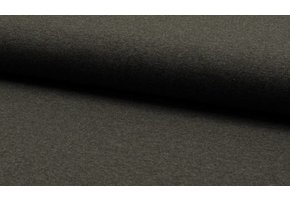 Tricot Stof Donkergrijs Melange
