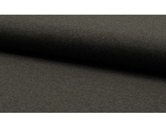 Tricot Stof Donkergrijs Melange