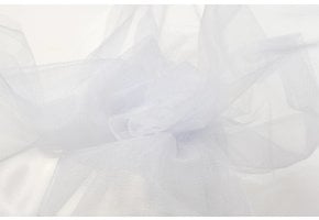 Sparkling Glamour Tule Stof - Wit