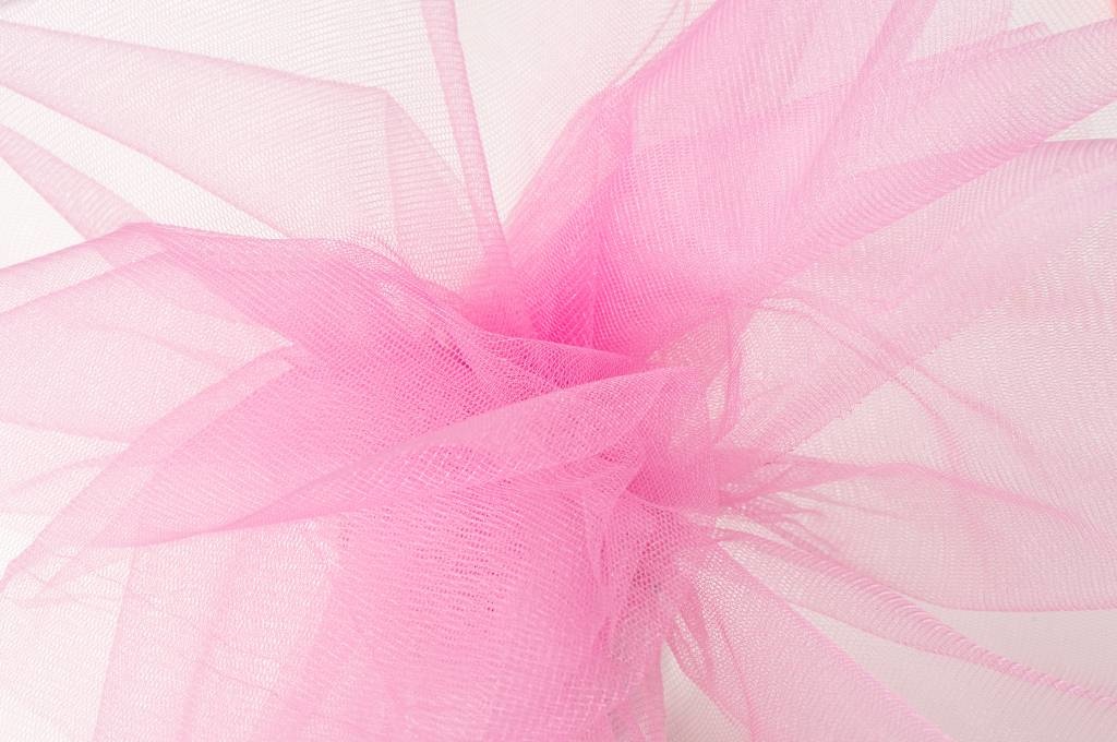 Sparkling Glamour Tule Stof - Roze