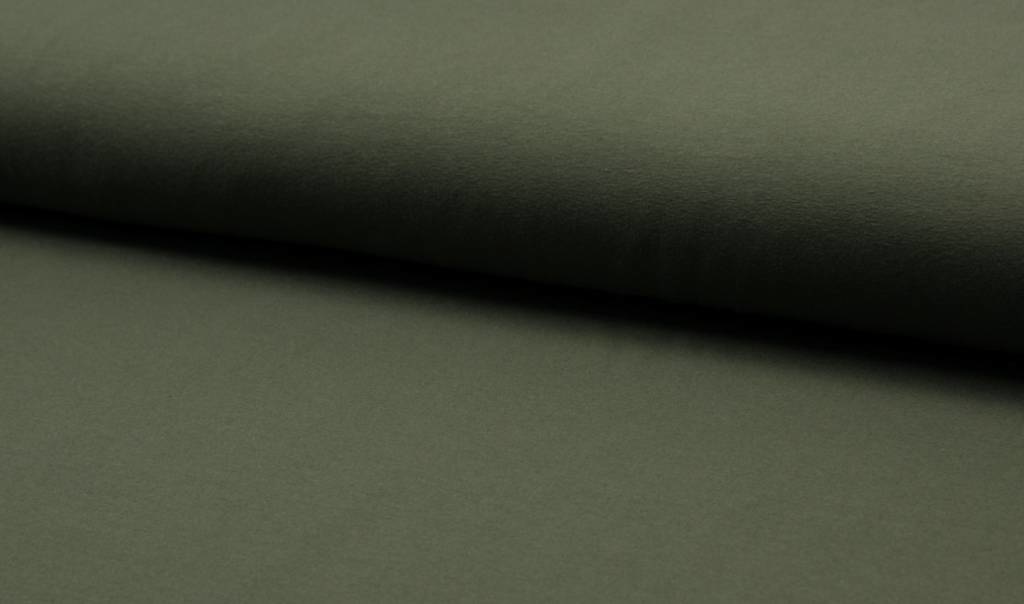 Katoen tricot- khaki