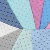 Boordstof stars aqua