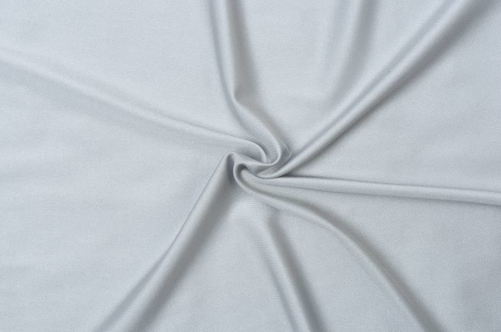 Lycra Stof (Glanzend) Zilvergrijs – 4-Way Stretch | Stoffen Online