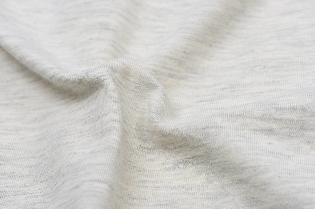 Katoen tricot- off-white melange