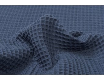 Wafel Katoen, Jeans Blauw