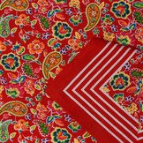 Zakdoeken Paisley Print Rood