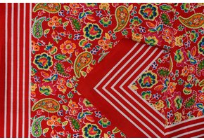 Zakdoeken Paisley Print Rood