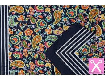 Zakdoeken Paisley Print Donkerblauw