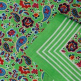 Zakdoeken Paisley Print Groen