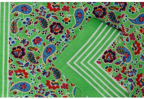 Zakdoeken Paisley Print Groen