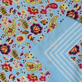 Zakdoeken Paisley Print Lichtblauw