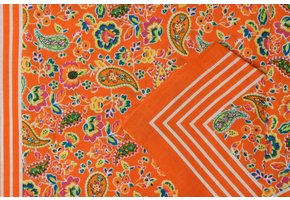 Zakdoeken Paisley Print Oranje