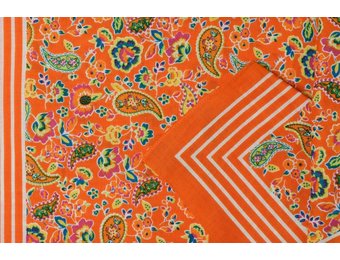 Zakdoeken Paisley Print Oranje