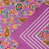 Zakdoeken Paisley Print Lichtpaars