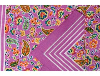 Zakdoeken Paisley Print Lichtpaars