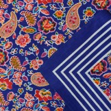 Zakdoeken Paisley Print Kobaltblauw