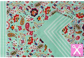 Zakdoeken Paisley Print Mint