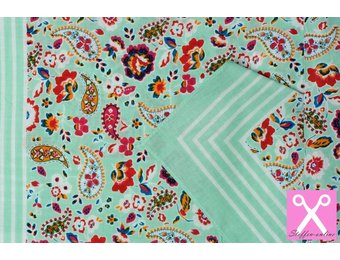 Zakdoeken Paisley Print Mint