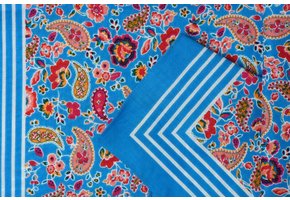 Zakdoeken Paisley Print Blauw
