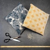 Linnenlook Palm Leaves Khaki