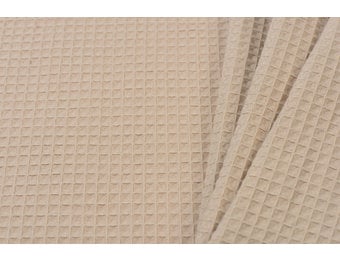 Wafel Katoen, Creme - Beige