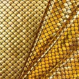 Lycra Bedrukt Met Kleine Schubben Goud